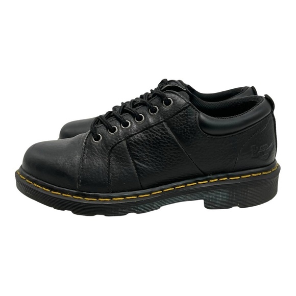 Dr. Martens Industrial Mila Black Leather Lace Up Women Shoes 8 - Picture 2 of 16